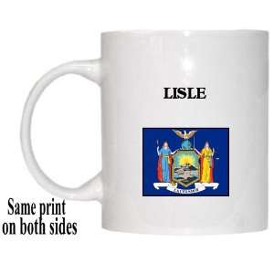  US State Flag   LISLE, New York (NY) Mug 