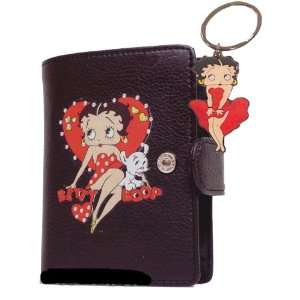  Black Betty Boop Wallet/ Jeweled Sitting Heart Free Key 