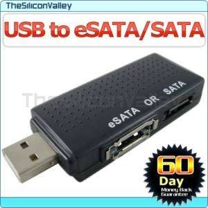 Mini USB 2.0 to SATA Serial ATA eSATA Converter Adapter  