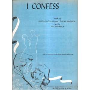  Sheet Music I Confess Jack Lawrence 94 
