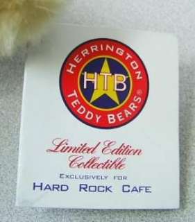 Hard Rock Cafe Herrington Dubai HRC Teddy Bear 2004 Limited 1P45 