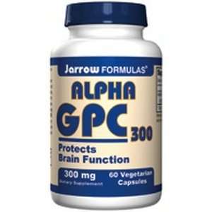 Alpha GPC 60 VegiCaps 300 mg ( Protects Brain Function ) By Jarrow 