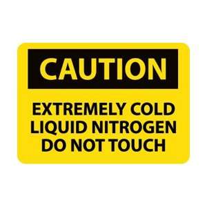 C479AB   Caution, Extremely Cold Liquid Nitrogen Do Not Touch, 10 X 