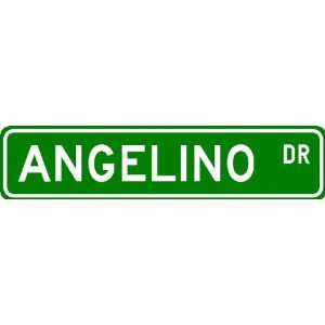  ANGELINO Street Sign ~ Personalized Family Lastname 