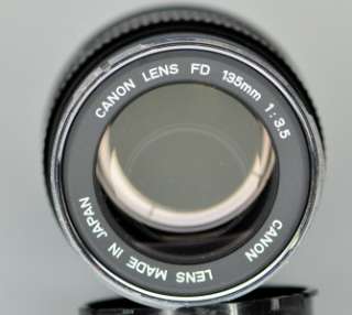Canon FD 135mm F3.5 Multi Coated Lens (Chrome Nose) Nice  