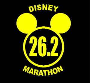 26.2 Disney Marathon Decal Running Sticker Mickey  