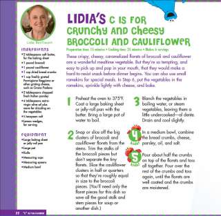 Lidias Crunchy and Cheesy Broccoli and Cauliflower
