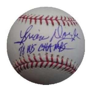 Brian Doyle autographed Baseball inscribed 78 WS Champs  