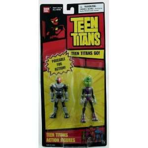    Teen Titans 3.5 Action Figures Beast Boy and Slade Toys & Games