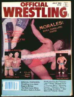 Official Wrestling Magazine 1983 Pedro Morales  
