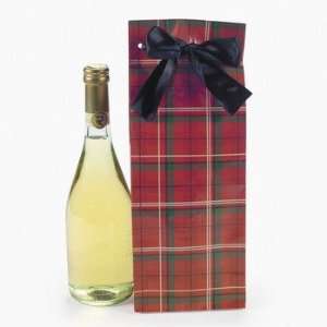   Plaid Wine Bags   Gift Bags, Wrap & Ribbon & Gift Bags and Gift Boxes