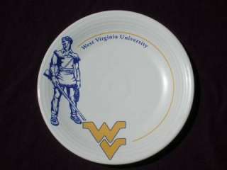 West Virginia University plate marked Homer Laughlin Fiesta, appx 11 