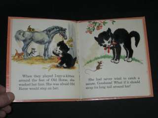 Horn PITTY PAT THE FUZZY CAT 1954 Tell A Tale 1stEd  