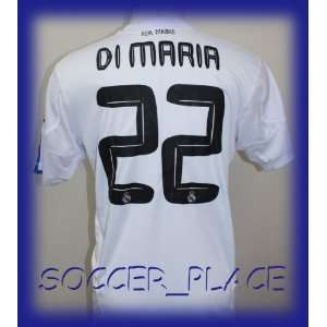  REAL MADRID 10/11 HOME DI MARIA 22 FOOTBALL SOCCER JERSEY 