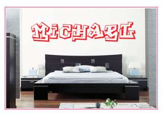 Your Name In Graffiti Vinyl Wall sticker decal Quotes  