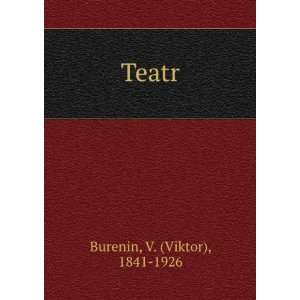    Teatr (in Russian language) V. (Viktor), 1841 1926 Burenin Books