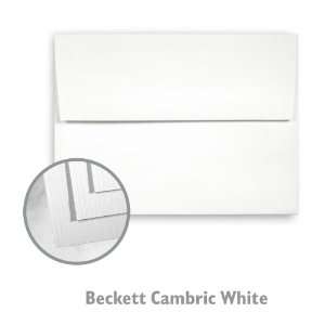 Beckett Cambric White Envelope   250/Box