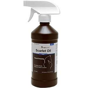 Scarlet Oil Antiseptic Dressing Wounds Cuts Burns Horse  