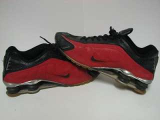Nike Shox R4 Red & Black Mens size 10 TRASHED WELL WORN SEE PICTURES 