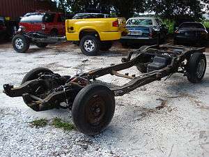   CAB TRUCK CHASSIS FRAME CHEVY S10 XTREME ZQ8 SONOMA 3.42 POSI 122 WB