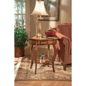  Butler Olive Ash Burl Oval Accent Table