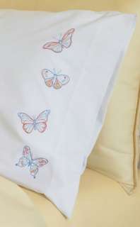   Martha Stewart Pillow Cases Stamped Embroidery Kit 