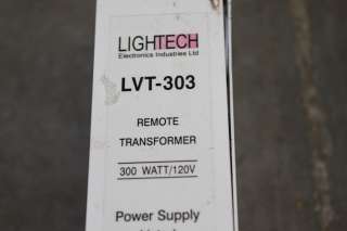 LIGHTECH LVT 303 REMOTE TRANSFORMER POWER SUPPLY  