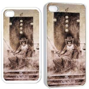  major arcana justice iPhone Hard 4s Case White Cell 