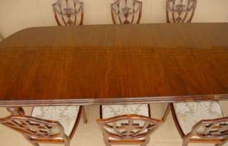 Victorian Dining Set Table & Adams Mahogany Chairs Suit  