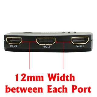 Ports HDMI 1.3/1.4 Switch Box Splitter w 3D Support  
