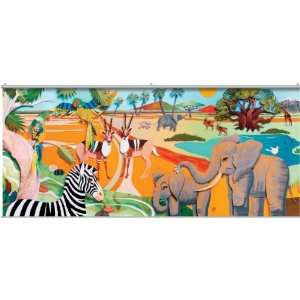  Colorful 3D Wild Safari Animals Portable Wall Mural