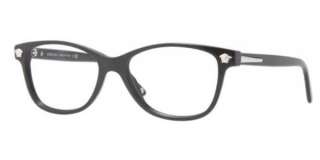 NEW ★ VERSACE ★ VE 3153 GB1 53 Shiny Black Eyewear Frame 