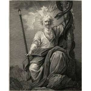     Benjamin West   24 x 30 inches   Moses Showing the Brazen Serpent
