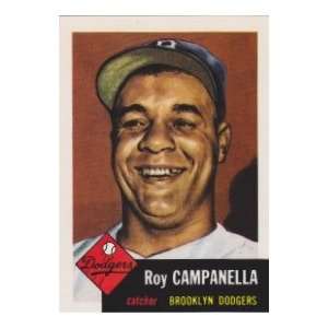  Roy Campanella 1953 Topps Archives Baseball Reprint Card 