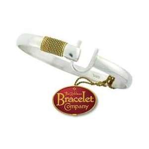   Silver and 14K Gold Caribbean Hook Bracelet