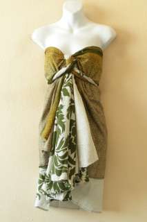 Reversible Vintage Silk Magic 30 Length Wrap Skirt Halter Tube Dress 