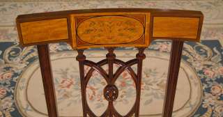 Description Fantastic quality, hand inlaid chairs in the 