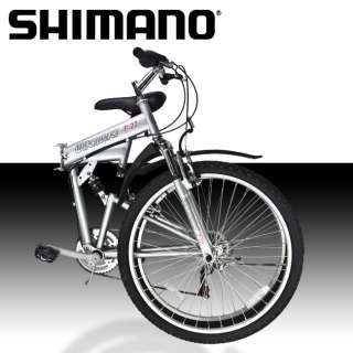 NEW 26 Shimano Folding Bicycle Mountain Bike 6 Speed Foldable Storage 