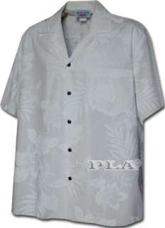 New Mens Traditional White Hawaiian Wedding Shirt  