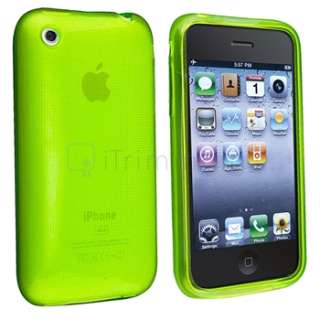 Lattice Silicone Case For Apple iPhone 3G 3GS Accessory Purple Green 