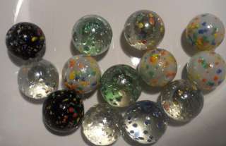 LOOSE LOT   COLLECTION OF 90 MISCELLANEOUS GLASS MARBLES  