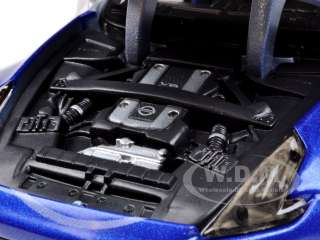  car of 2009 Nissan 370Z Blue/Silver Custom die cast model car by