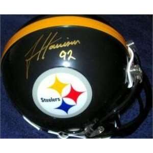 James Harrison Autographed/Hand Signed Pittsburgh Steelers Football 