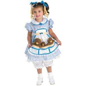 Child Girls Goldilocks Cute Dress Storybook Costume NEW  