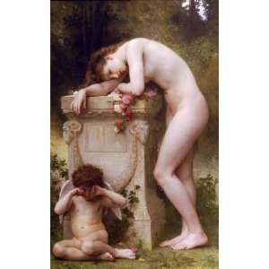   Adolphe Bouguereau   24 x 38 inches   Pain damour