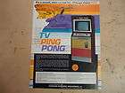 original chicago coin tv ping pong arcade game flyer expedited