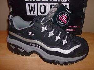 NIB Skechers Wom. Slip On Steel Toe Athletic Shoe Sz 5 & 6  