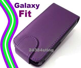 LEATHER FLIP CASE POUCH COVER for SAMSUNG GALAXY FIT  
