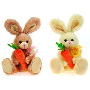   Assorted Color Bunnies Holding Carrot Case Pack 24