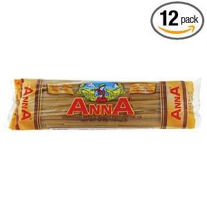 Anna Whole Wheat Fettuccine #6, 1 Pound Bags (Pack of 12)  
